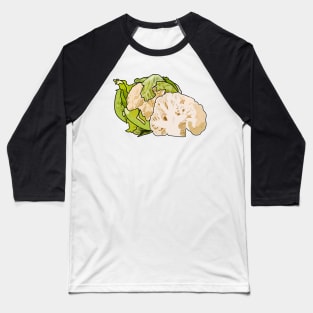 Cauliflower cartoon illustration Baseball T-Shirt